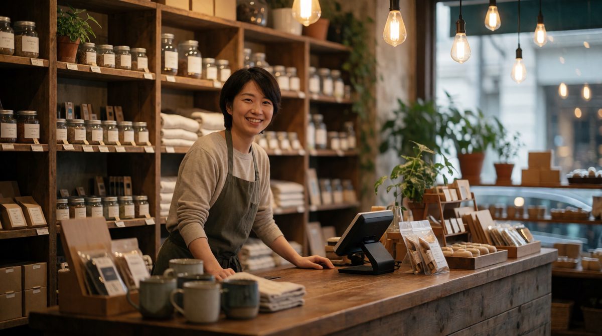 A family-run shop is in the private sector: owned privately and usually aiming to make a profit