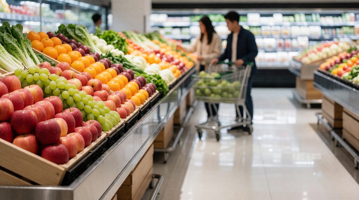 Supermarkets are run by the private sector, which produces most of the everyday goods we buy