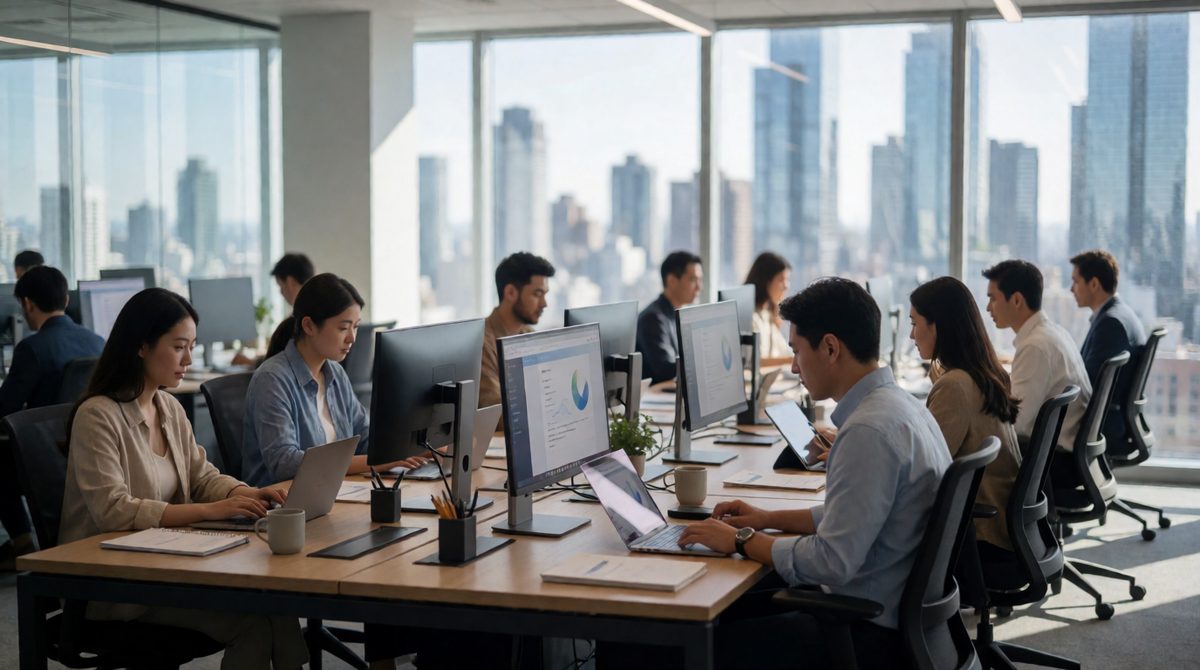 As economies develop, more people work in the tertiary sector, providing services in offices and shops