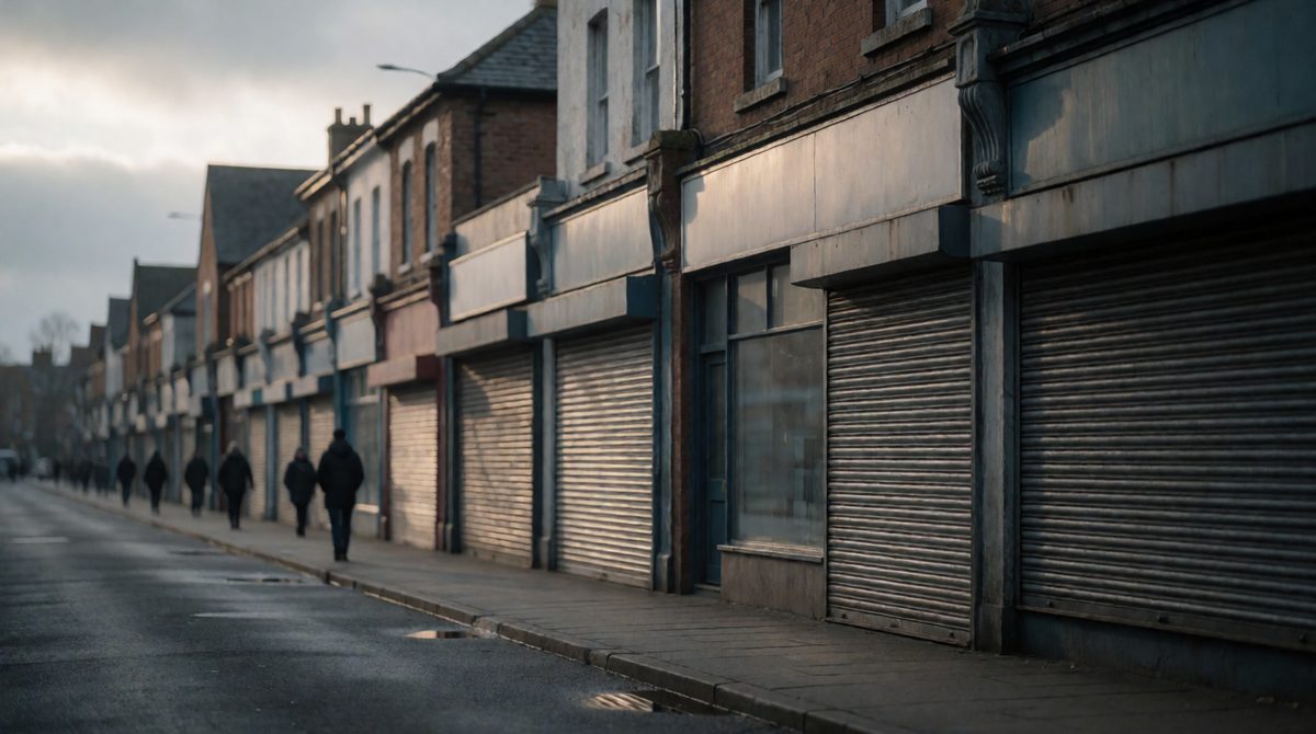 In a recession, spending falls, firms cut back and more shops close their doors
