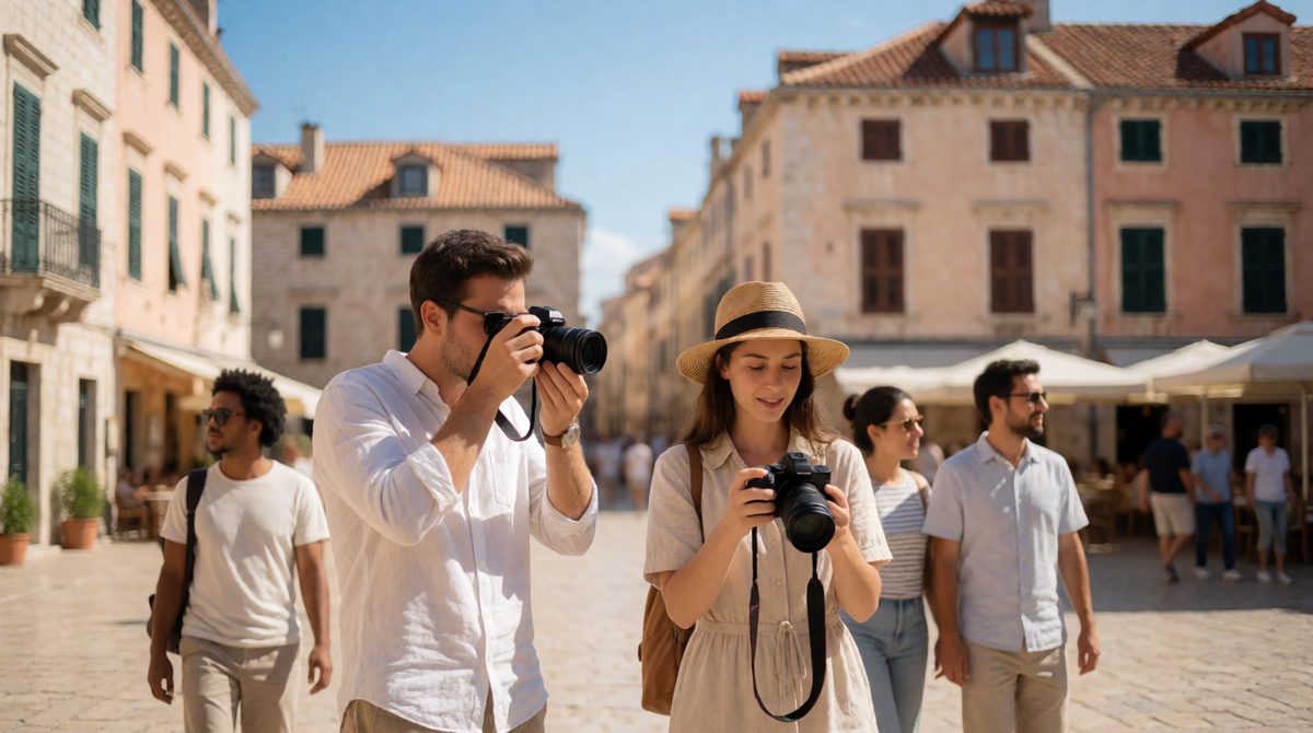 Tourists spending money abroad is trade in services: invisible imports for their home country