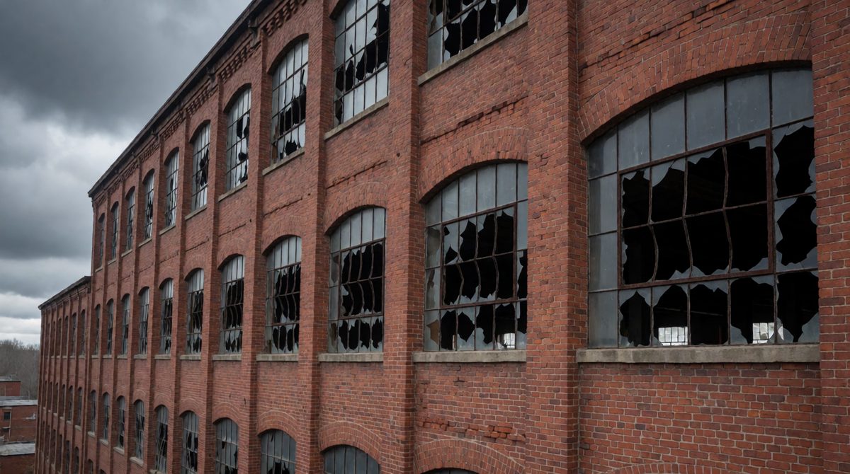 When production moves abroad, traditional industries like old textile mills can close