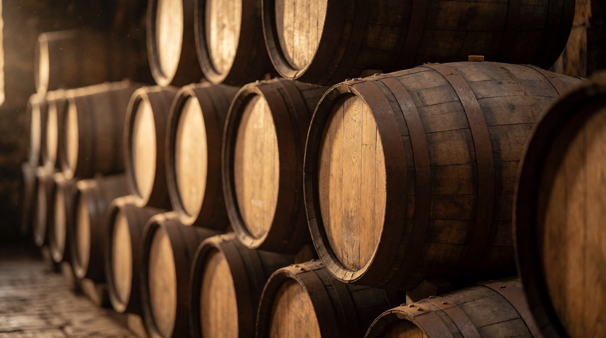 A depreciation makes exports cheaper abroad, helping firms like this whisky distillery sell more overseas