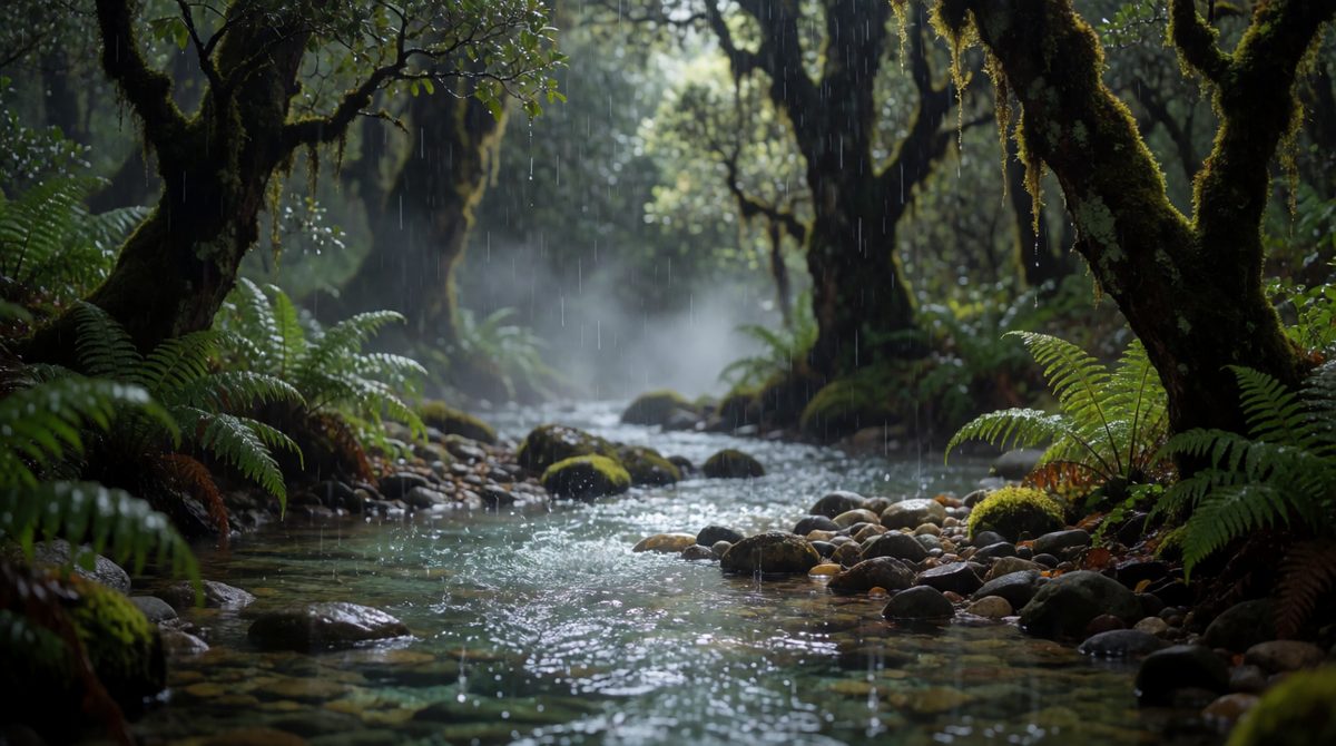 Plants slow the journey of rainwater to rivers