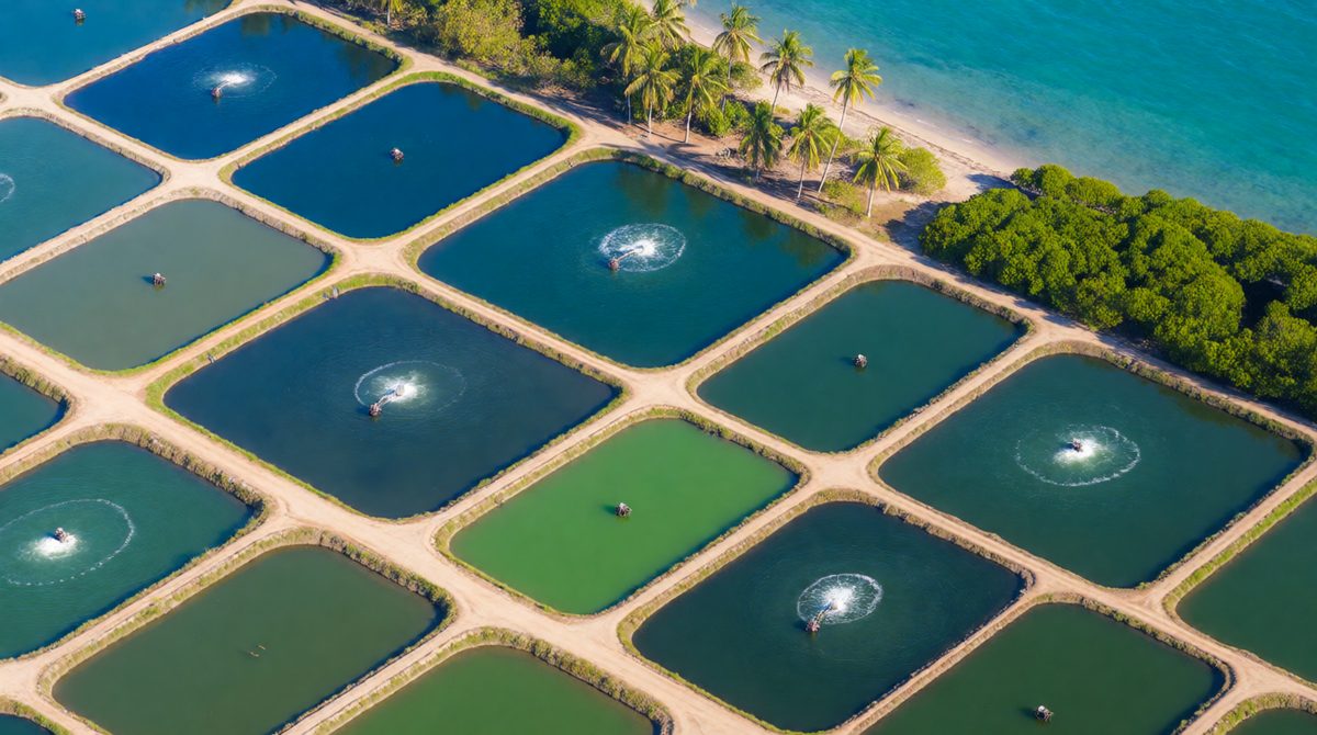 Shrimp farms have replaced many mangrove forests