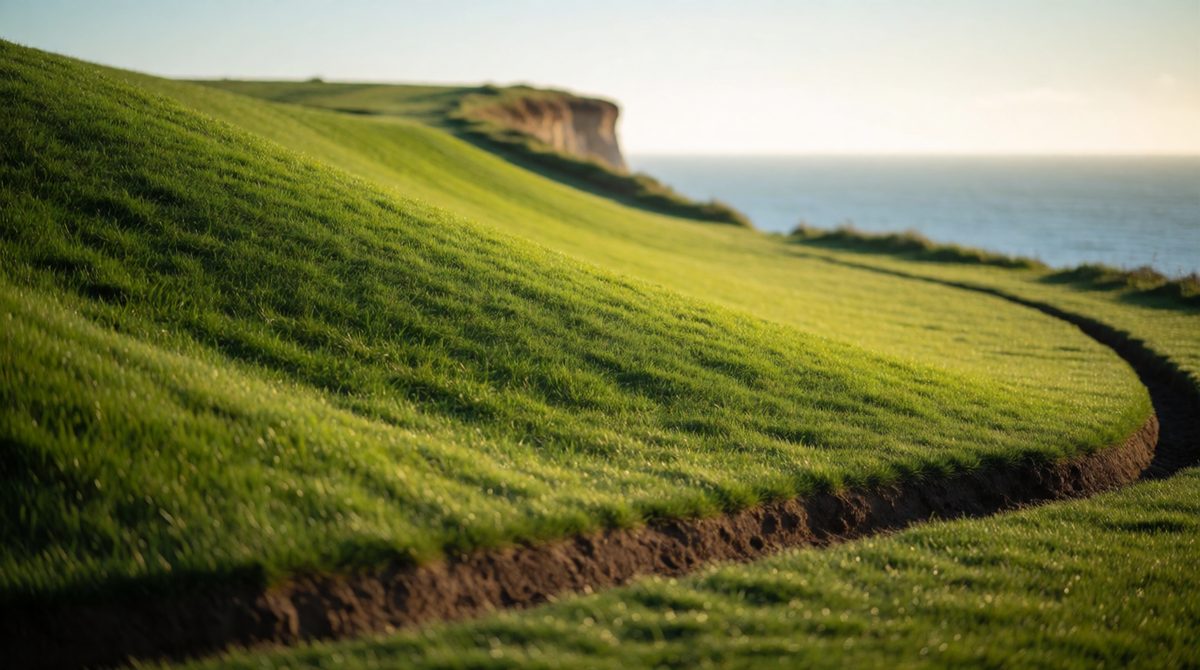 Regrading cliffs makes them less steep