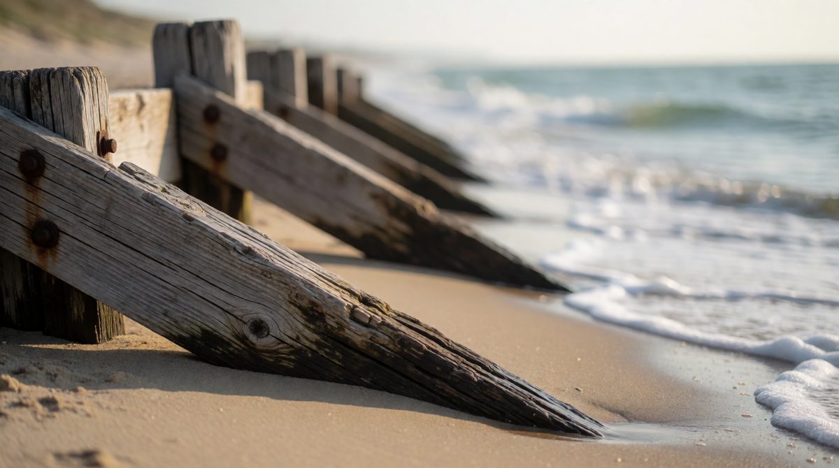 Revetments absorb wave energy