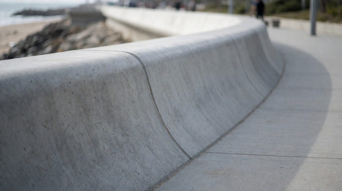 Sea walls protect towns from erosion and flooding
