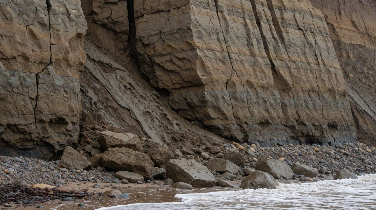 The Holderness coast is Europe's fastest-eroding coastline