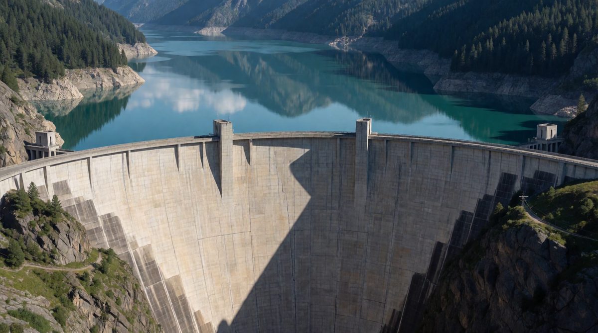 Dams control the flow of rivers