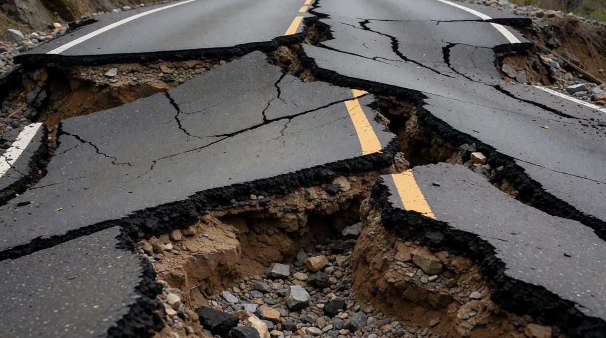 Earthquakes can cut off roads and services