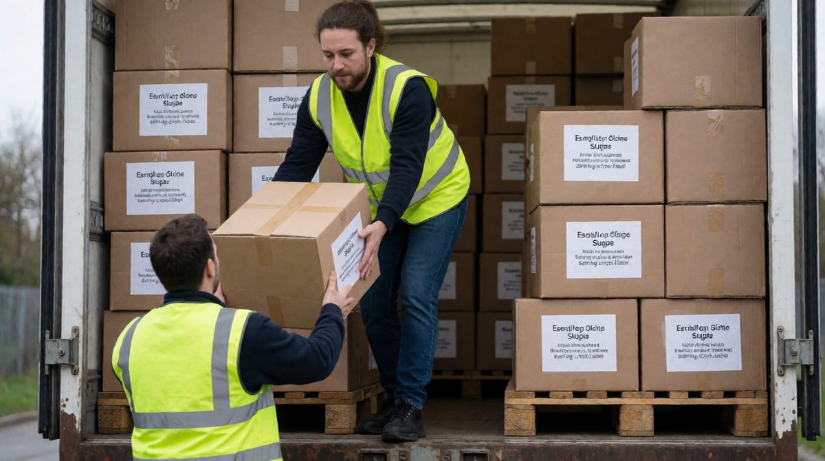 Emergency aid brings food, water and medicine