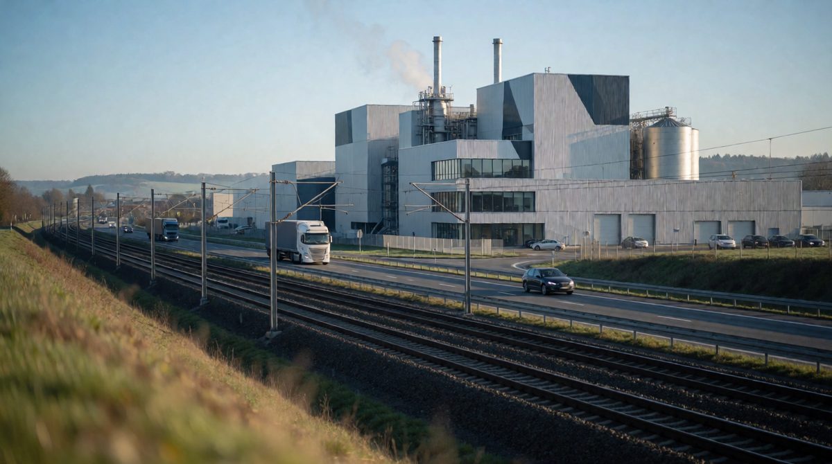 Factories locate near workers and transport
