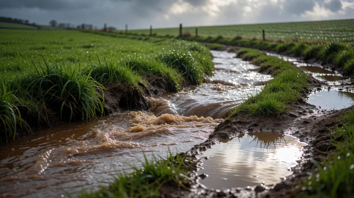Rain that doesn't soak in runs over the surface into streams, the collection stage that carries water back to the sea