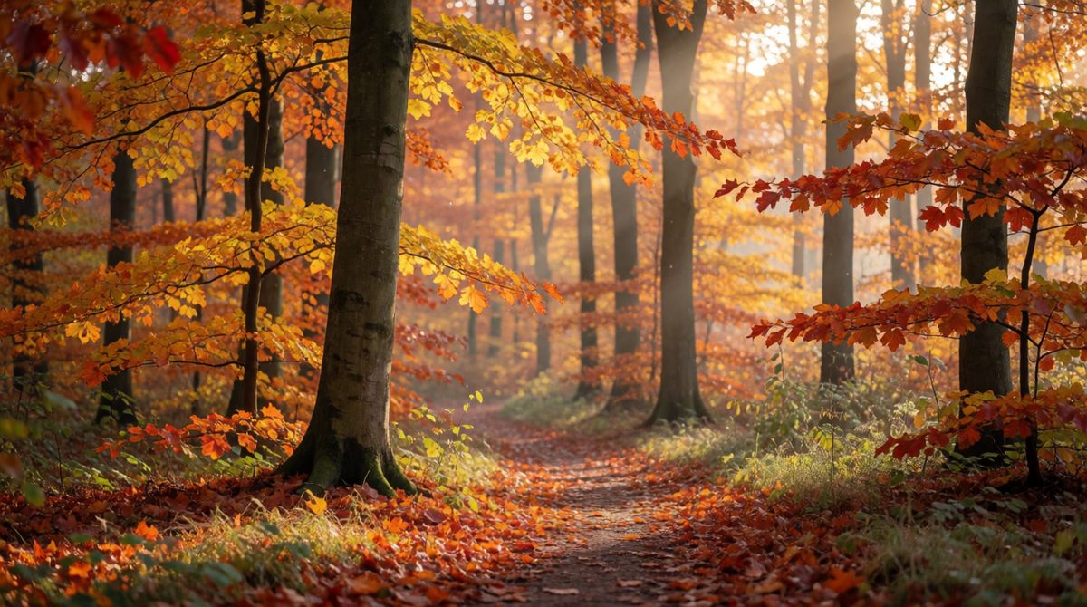Temperate forests change with the seasons