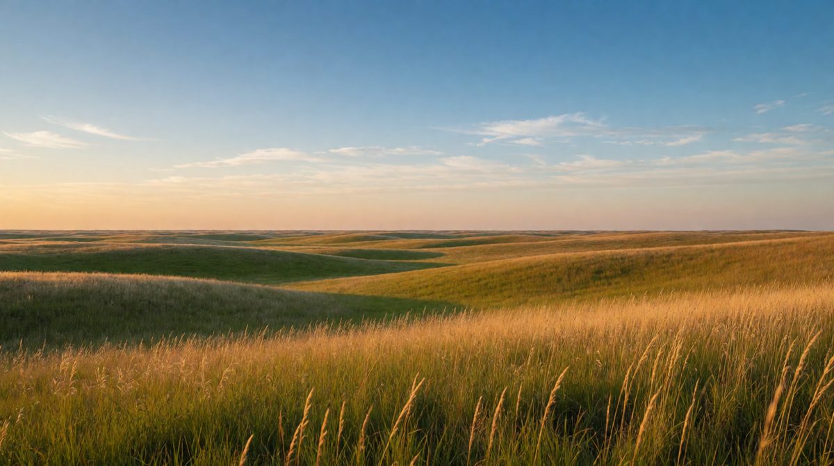 Temperate grasslands are covered in grasses