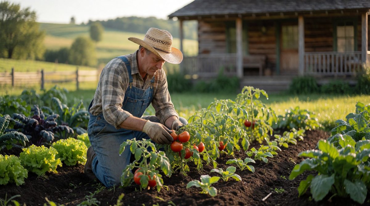 Subsistence farmers grow food for their families