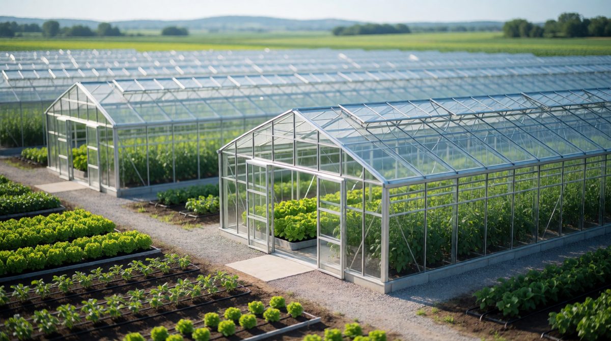 Intensive farming produces a lot from little land