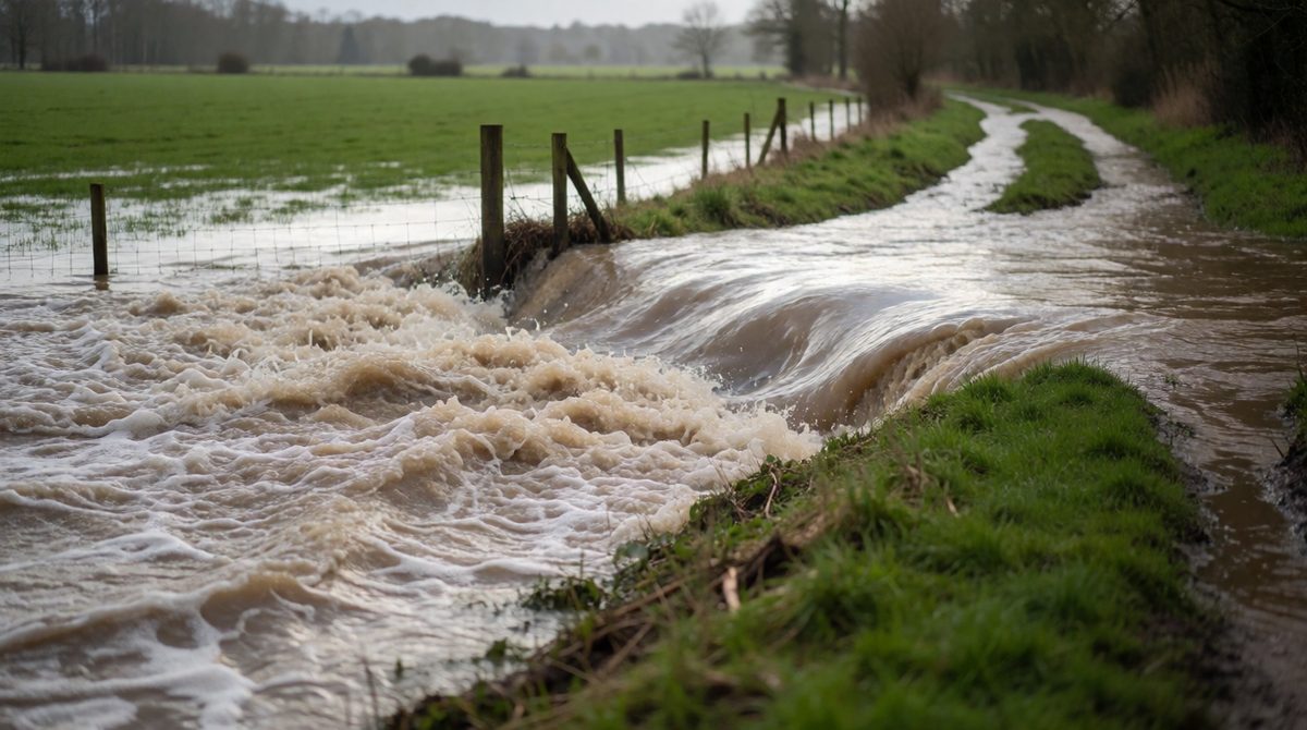 River discharge changes through the year