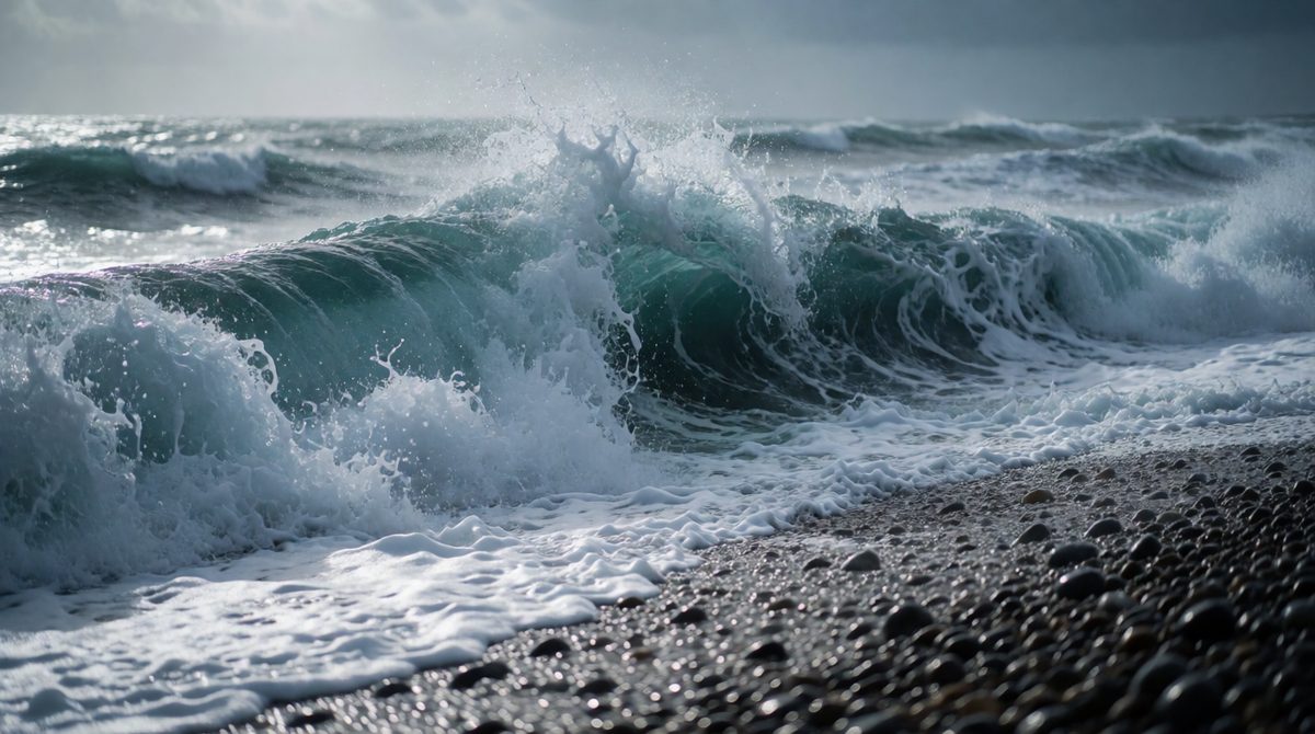 Destructive waves erode, constructive waves deposit