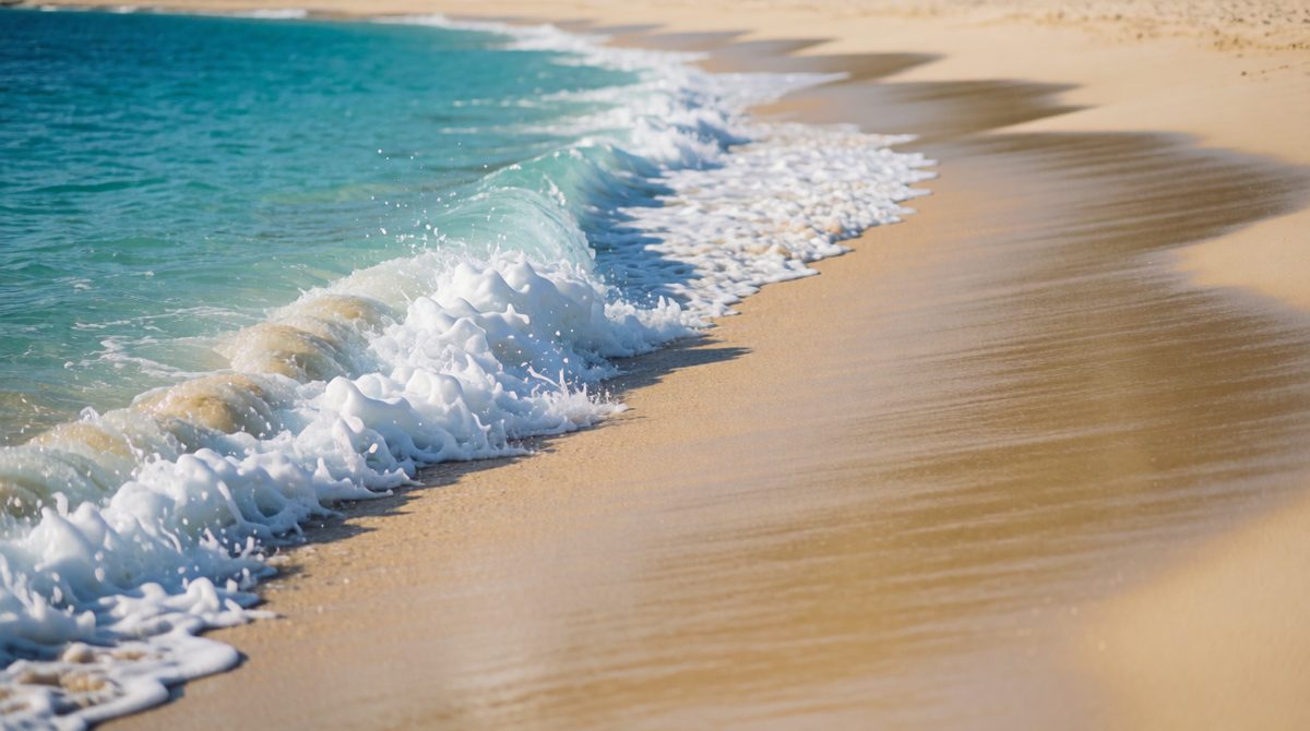 Longshore drift moves sand along the coast
