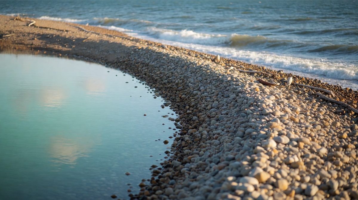 Bars can close off bays to form lagoons