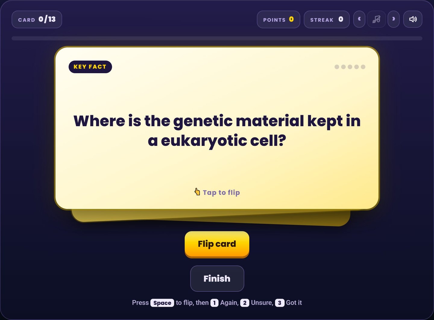 AQA GCSE Biology flash cards: Answer it in your head before you flip