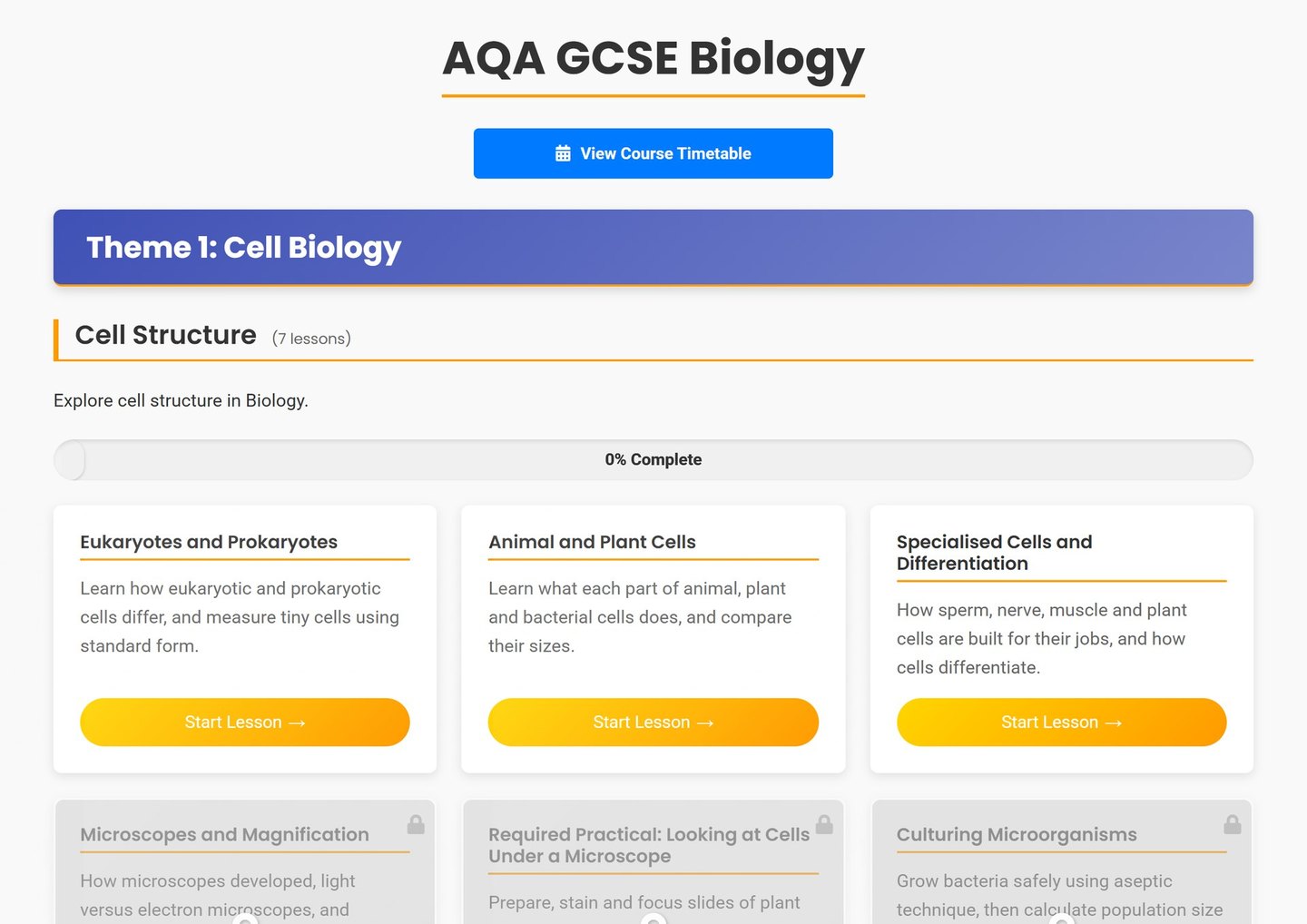AQA GCSE Biology on Brainy Lemons: Every AQA GCSE Biology topic, laid out lesson by lesson
