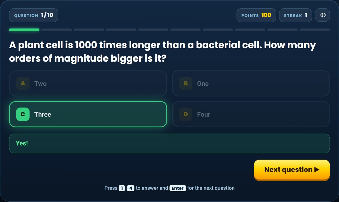 AQA GCSE Biology on Brainy Lemons: Instant feedback on every question
