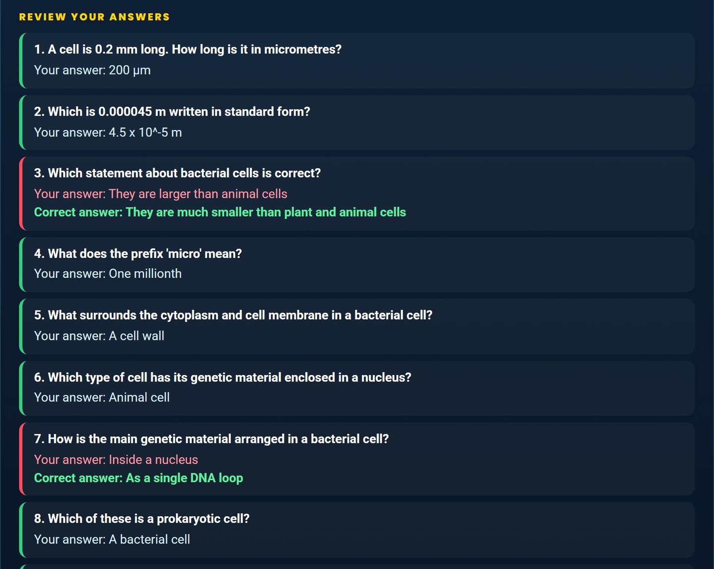 AQA GCSE Biology revision on Brainy Lemons