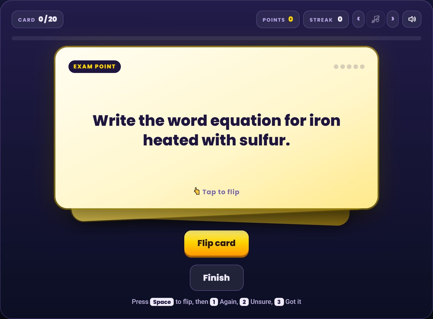 AQA GCSE Chemistry flash cards: Answer it in your head before you flip