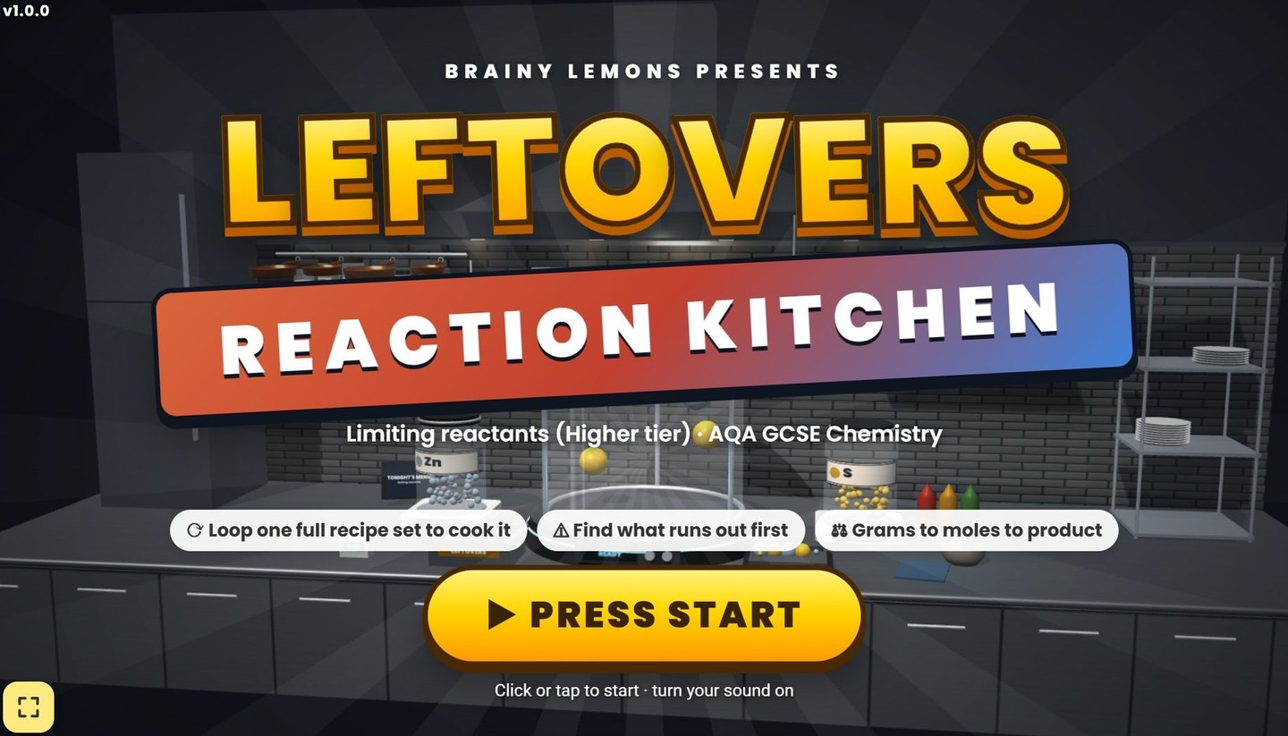 Leftovers - AQA GCSE Chemistry 3D game