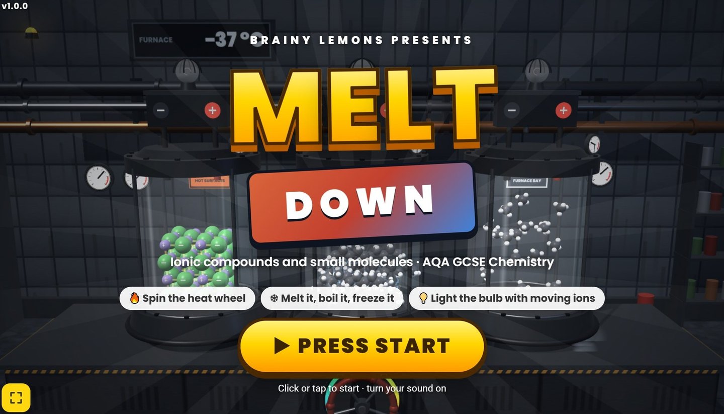 Meltdown - AQA GCSE Chemistry 3D game