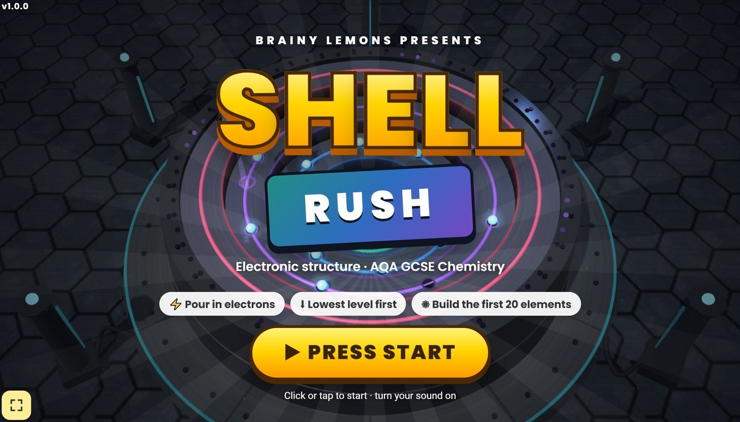 Shell Rush - AQA GCSE Chemistry 3D game
