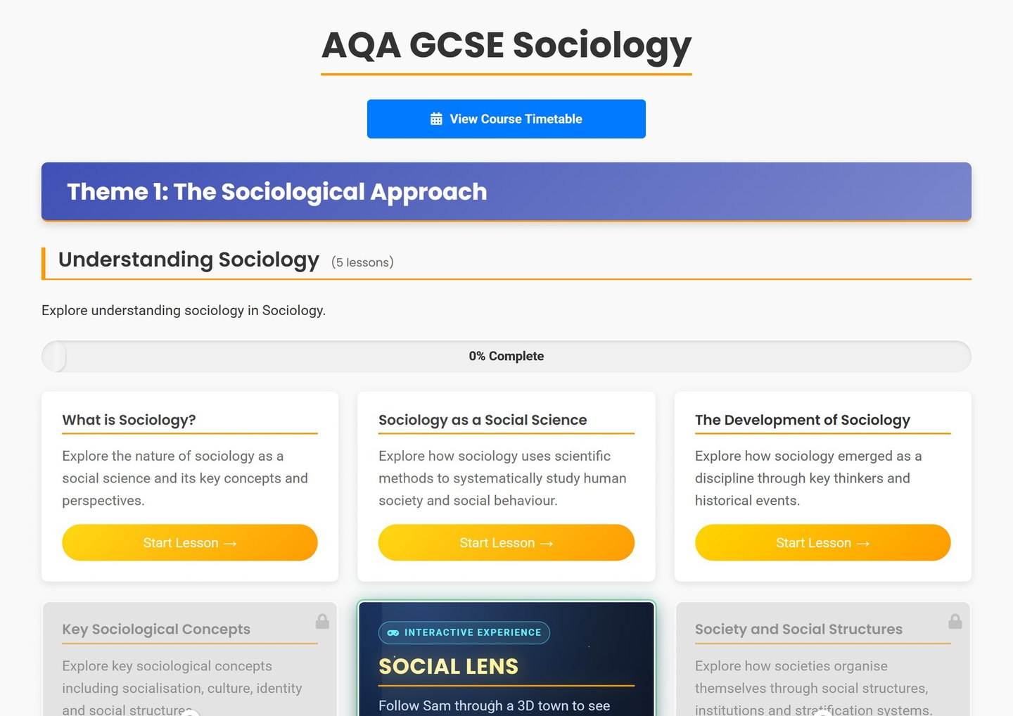 AQA GCSE Sociology on Brainy Lemons: Every AQA GCSE Sociology topic, laid out lesson by lesson