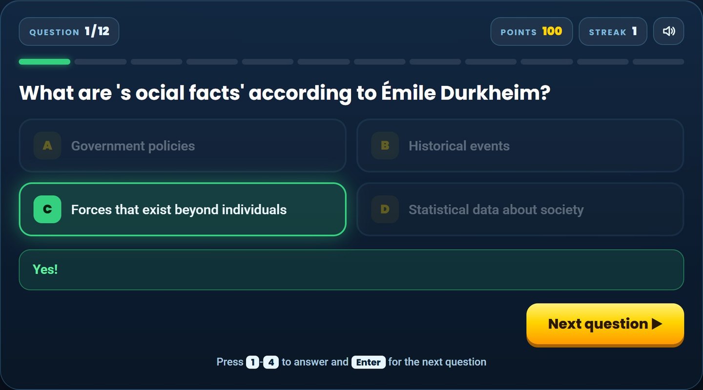 AQA GCSE Sociology on Brainy Lemons: Instant feedback on every question