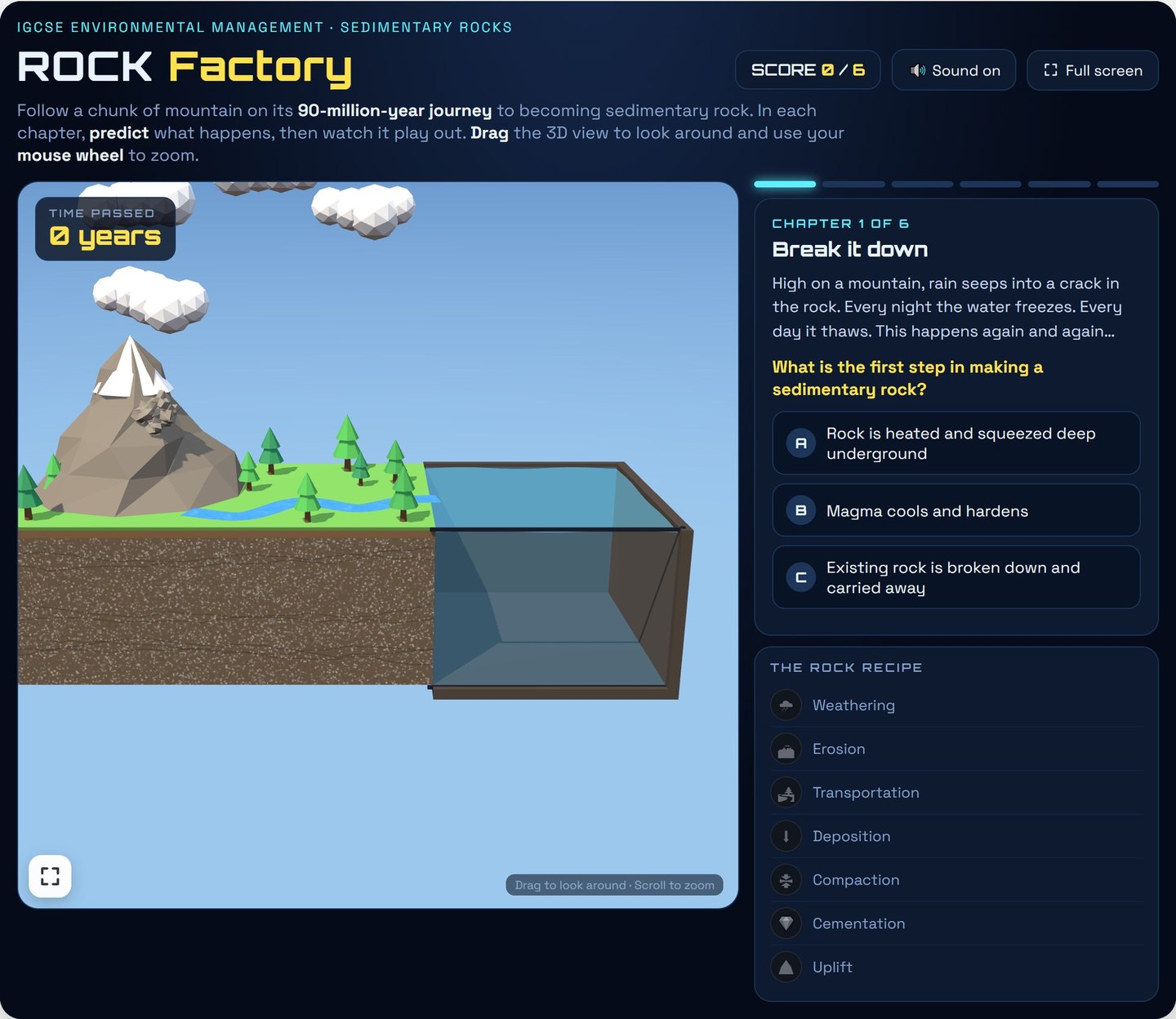 Environmental Management game on Brainy Lemons