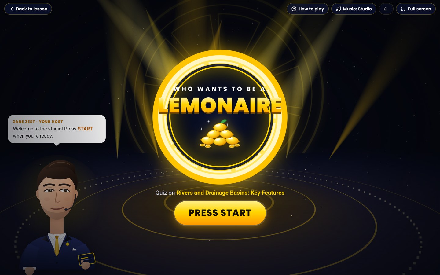 Who Wants to Be a Lemonaire? Cambridge IGCSE Geography quiz game: Your own TV quiz show for every lesson