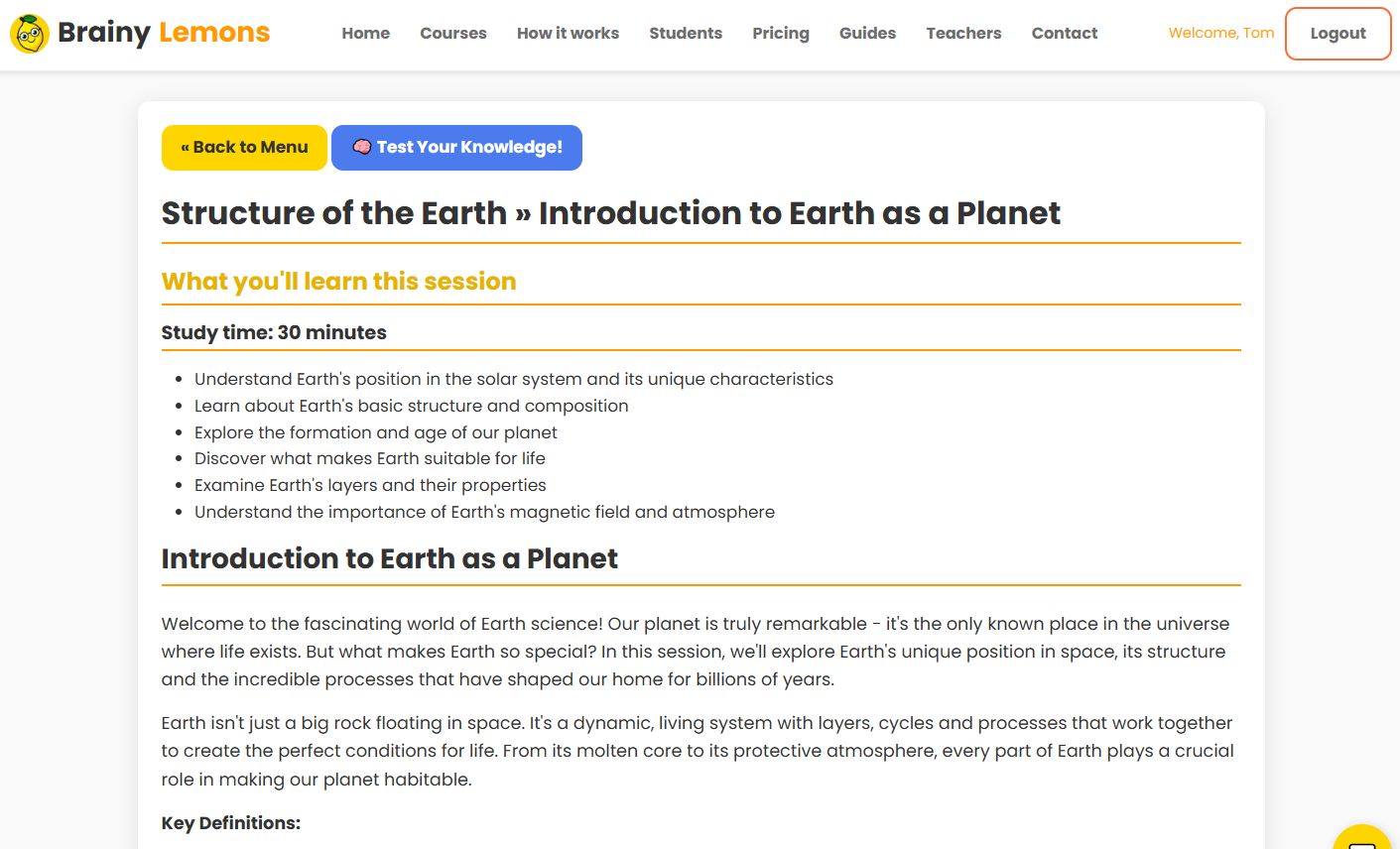 BrainyLemons Course Content - Metamorphic Rocks Formation and Characteristics