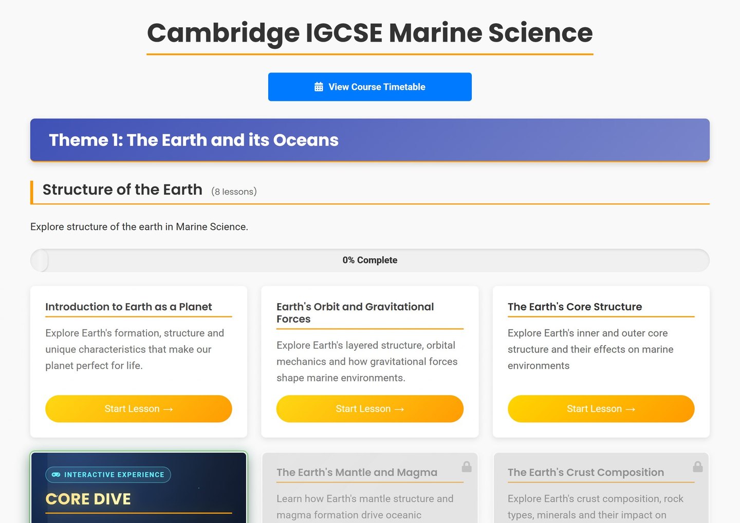 Cambridge IGCSE Marine Science on Brainy Lemons: Every Cambridge IGCSE Marine Science topic, laid out lesson by lesson