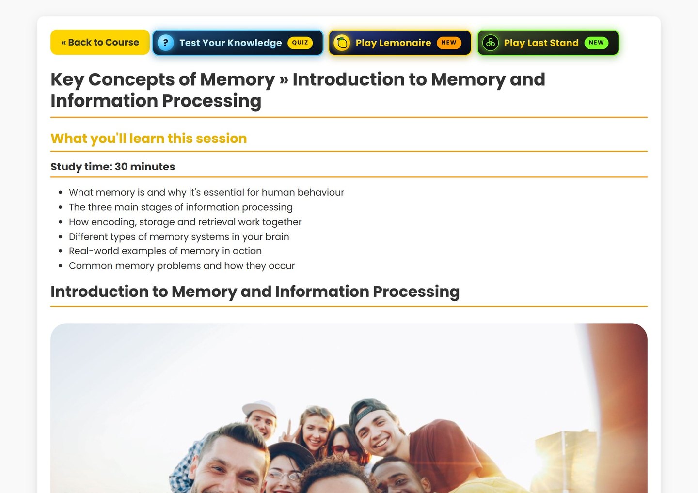 Cambridge IGCSE Psychology on Brainy Lemons: 260 lessons that follow the Cambridge 266 syllabus