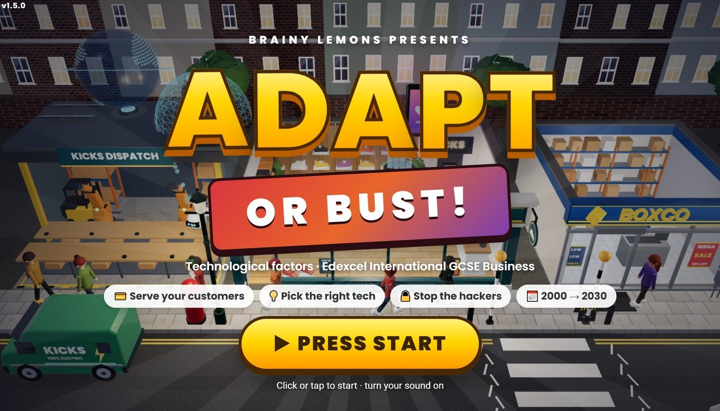 Adapt or Bust - Pearson Edexcel IGCSE Business 3D game