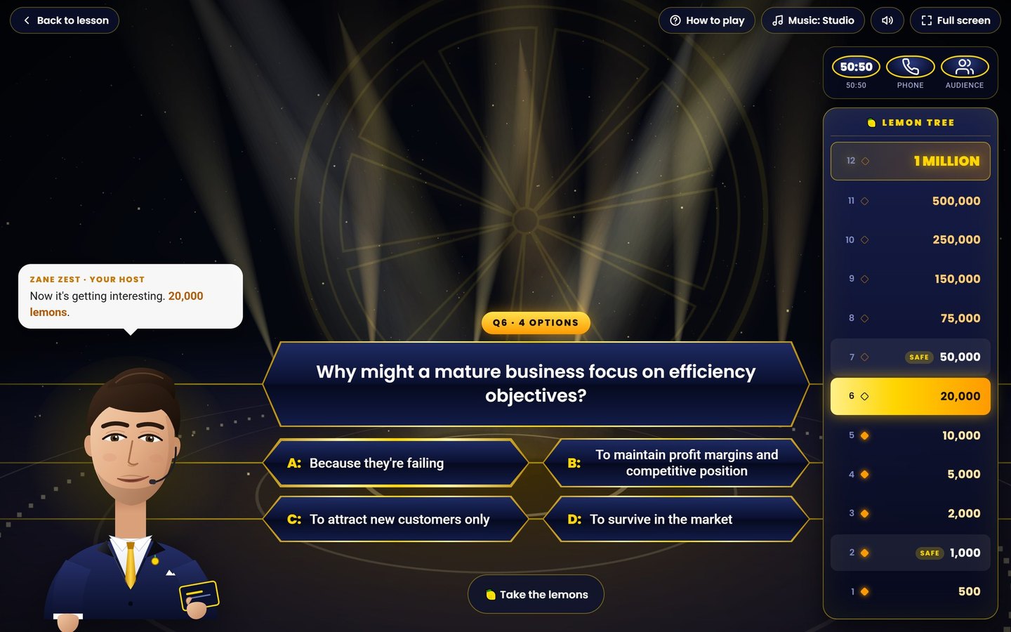 Pearson Edexcel IGCSE Business: Games that use the same questions