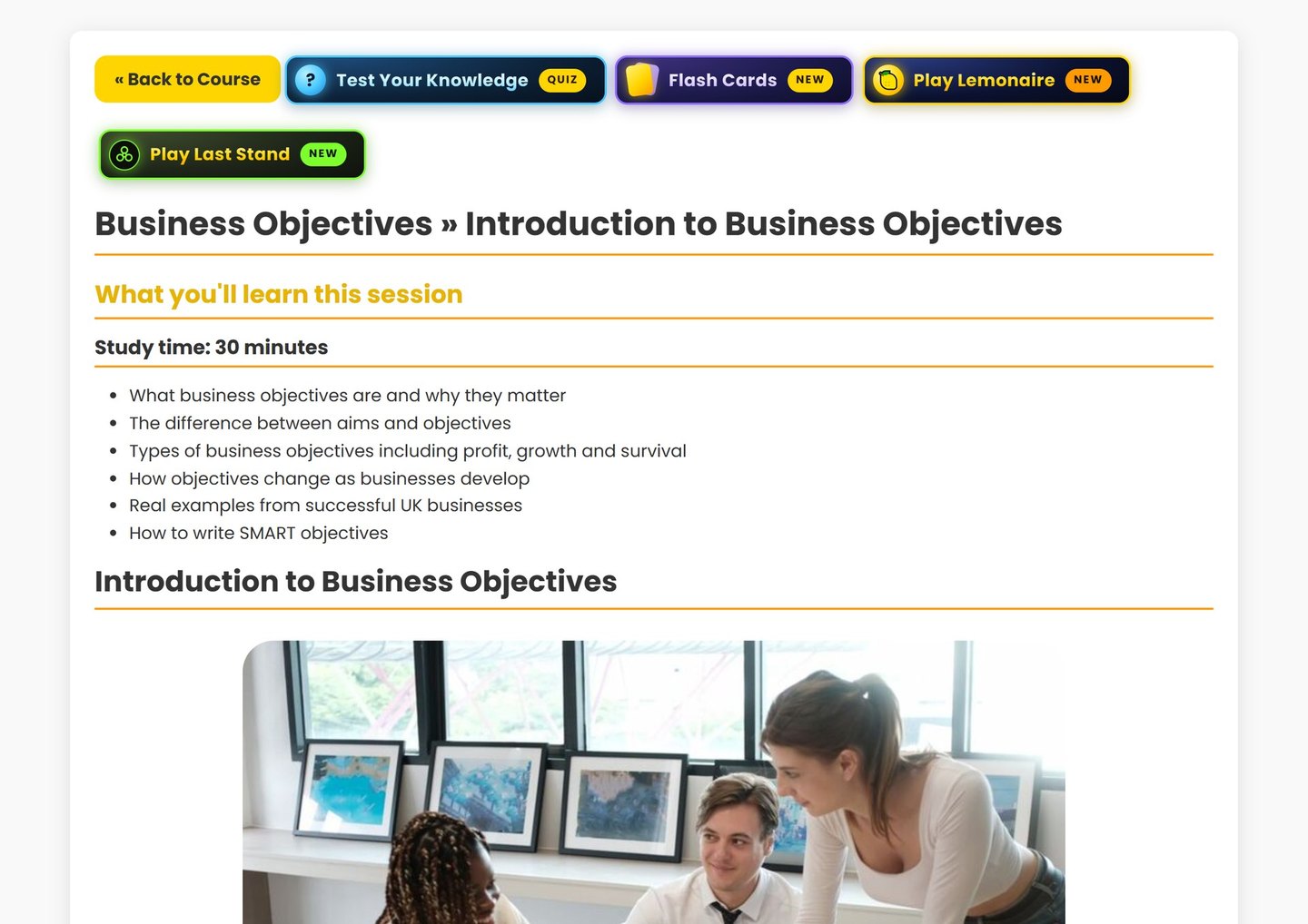 Pearson Edexcel IGCSE Business: Short, clear lessons
