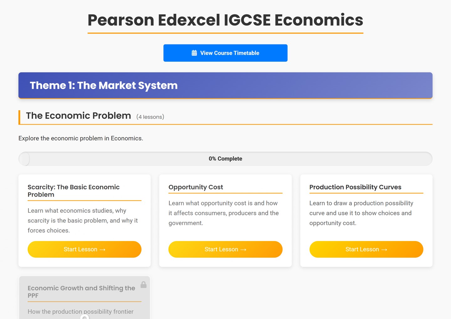 Pearson Edexcel IGCSE Economics on Brainy Lemons: Every Pearson Edexcel IGCSE Economics topic, laid out lesson by lesson